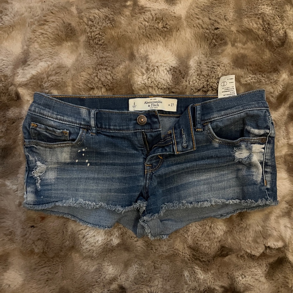 y2k Abercrombie & Fitch low rise mini short shorts